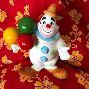Ceramic clown figurine
